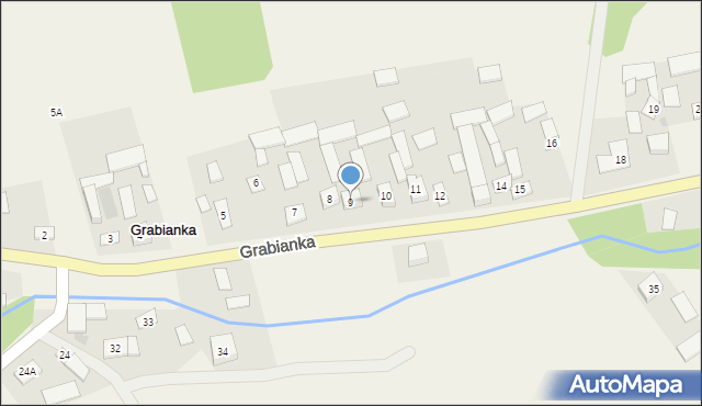 Grabianka, Grabianka, 9, mapa Grabianka