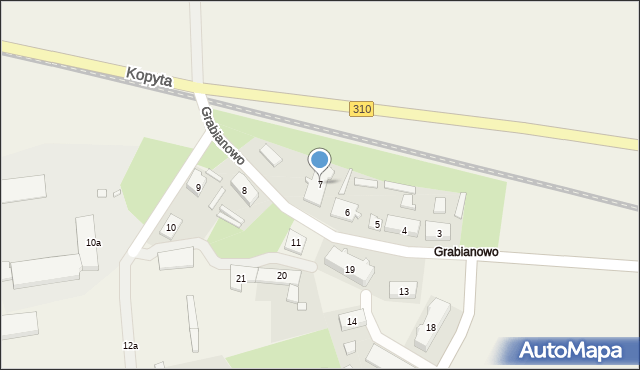 Grabianowo, Grabianowo, 7, mapa Grabianowo