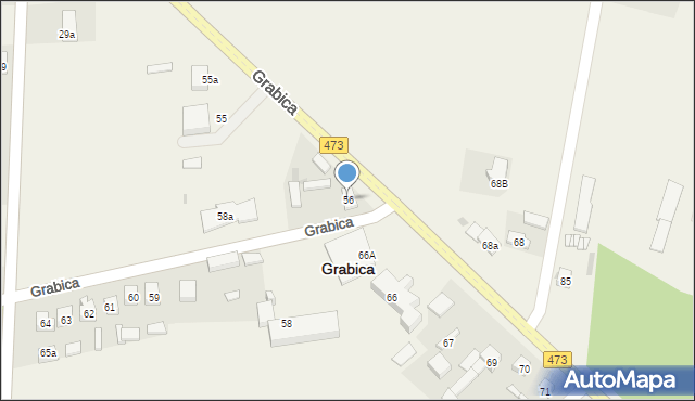 Grabica, Grabica, 56, mapa Grabica