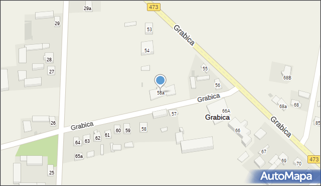 Grabica, Grabica, 58a, mapa Grabica