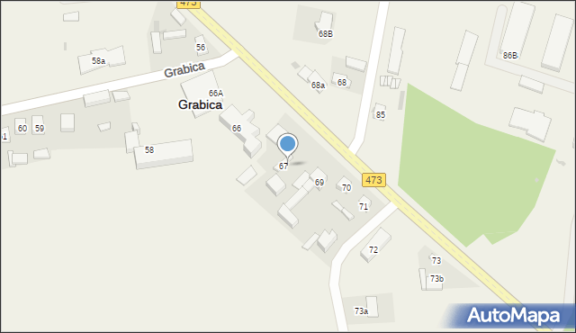 Grabica, Grabica, 67a, mapa Grabica