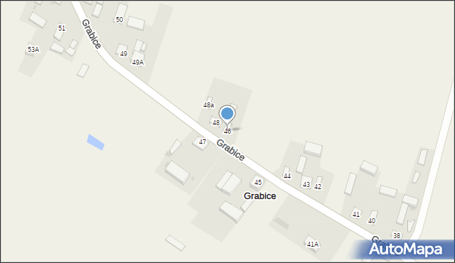 Grabice, Grabice, 46, mapa Grabice