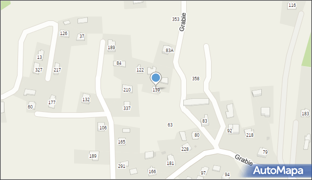 Grabie, Grabie, 139, mapa Grabie