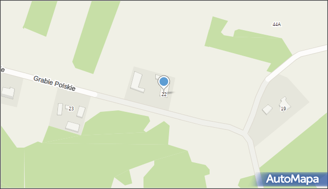 Grabie Polskie, Grabie Polskie, 22, mapa Grabie Polskie