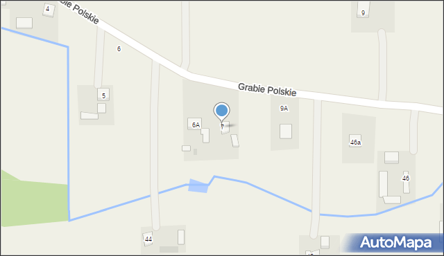 Grabie Polskie, Grabie Polskie, 7, mapa Grabie Polskie