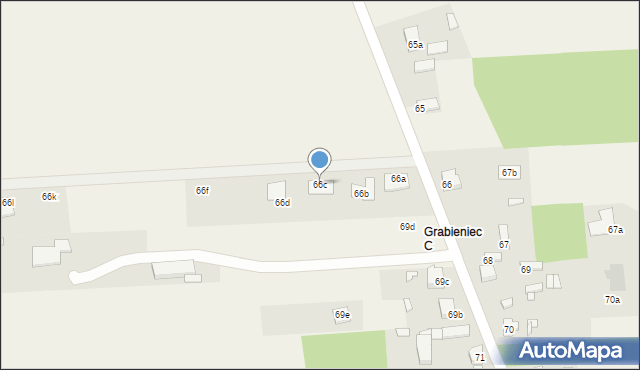 Grabieniec, Grabieniec, 66c, mapa Grabieniec