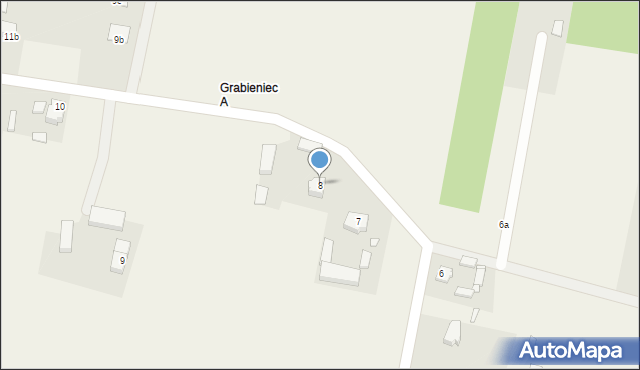 Grabieniec, Grabieniec, 8, mapa Grabieniec