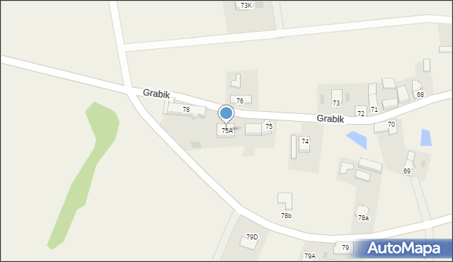 Grabik, Grabik, 75A, mapa Grabik