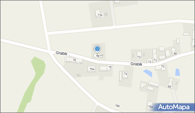 Grabik, Grabik, 76, mapa Grabik