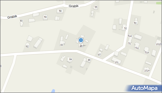 Grabik, Grabik, 85, mapa Grabik