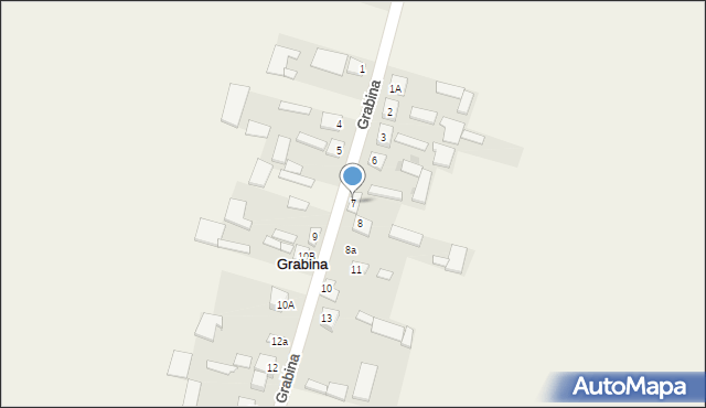 Grabina, Grabina, 7, mapa Grabina