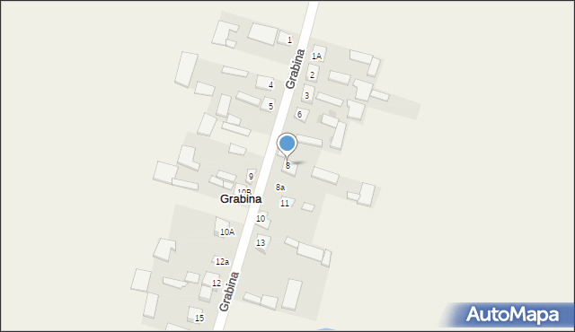 Grabina, Grabina, 8, mapa Grabina