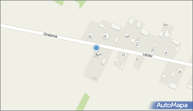 Grabina, Grabina, 25b, mapa Grabina