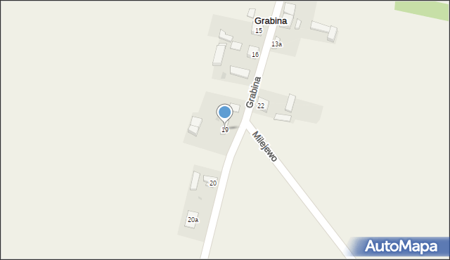 Grabina, Grabina, 19, mapa Grabina