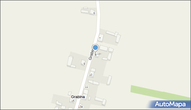 Grabina, Grabina, 8, mapa Grabina