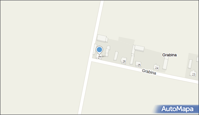 Grabina, Grabina, 27, mapa Grabina