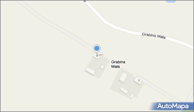 Grabina Mała, Grabina Mała, 6, mapa Grabina Mała