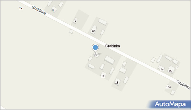 Grabinka, Grabinka, 11, mapa Grabinka