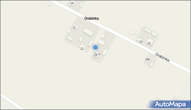 Grabinka, Grabinka, 13, mapa Grabinka
