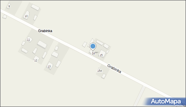 Grabinka, Grabinka, 14, mapa Grabinka