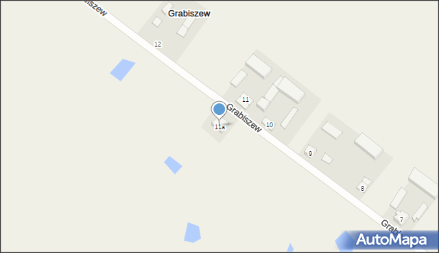 Grabiszew, Grabiszew, 11a, mapa Grabiszew