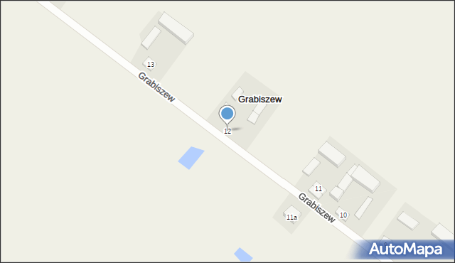 Grabiszew, Grabiszew, 12, mapa Grabiszew