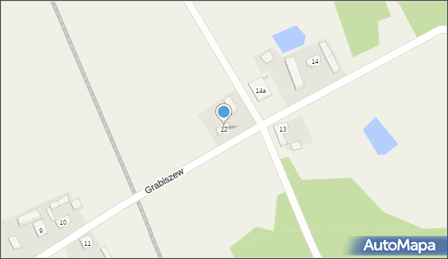 Grabiszew, Grabiszew, 12, mapa Grabiszew
