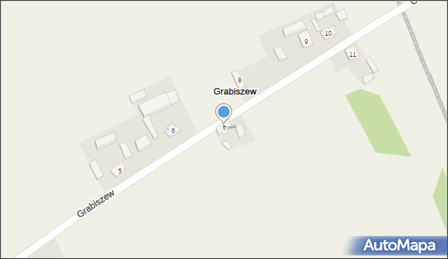 Grabiszew, Grabiszew, 7, mapa Grabiszew