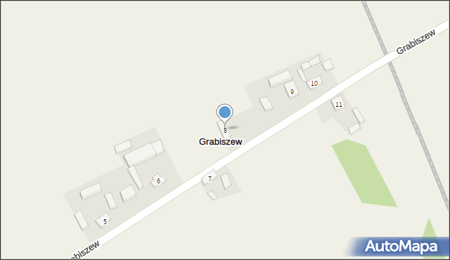 Grabiszew, Grabiszew, 8, mapa Grabiszew