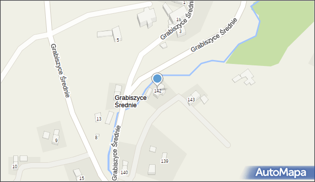 Grabiszyce Górne, Grabiszyce Górne, 142, mapa Grabiszyce Górne