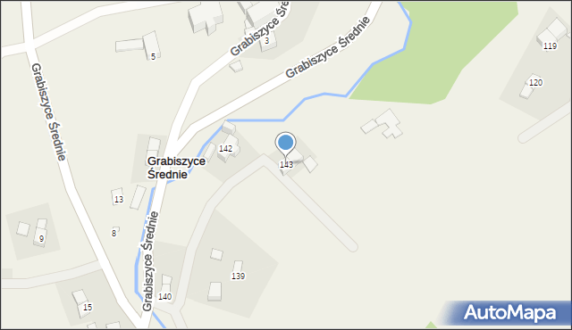 Grabiszyce Górne, Grabiszyce Górne, 143, mapa Grabiszyce Górne