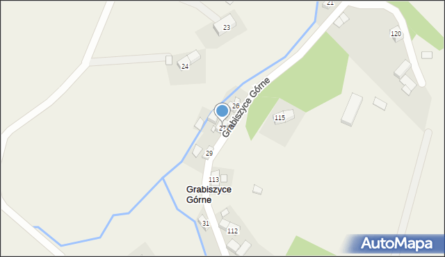 Grabiszyce Górne, Grabiszyce Górne, 27, mapa Grabiszyce Górne