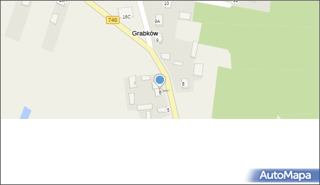 Grabków, Grabków, 6, mapa Grabków