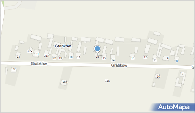 Grabków, Grabków, 16, mapa Grabków