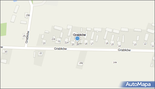 Grabków, Grabków, 19, mapa Grabków