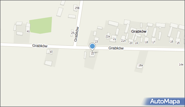 Grabków, Grabków, 22, mapa Grabków