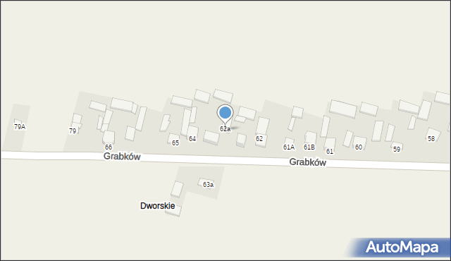 Grabków, Grabków, 63, mapa Grabków