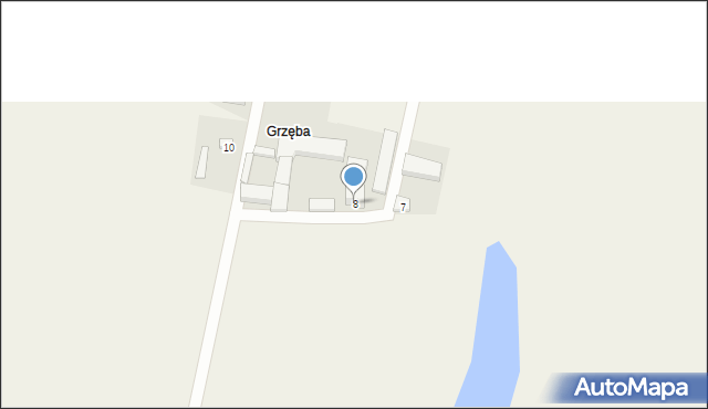 Grąbkowo, Grąbkowo, 8, mapa Grąbkowo