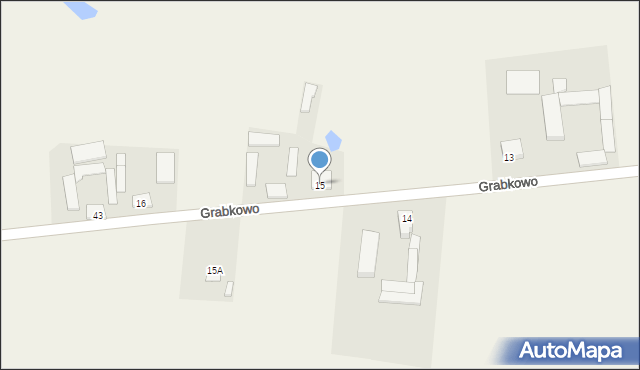 Grabkowo, Grabkowo, 15, mapa Grabkowo