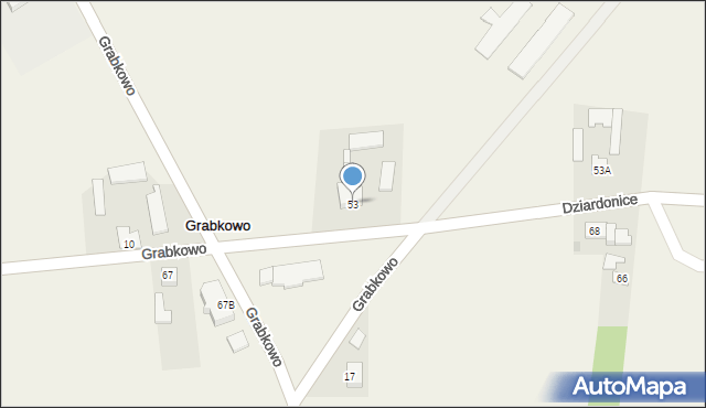 Grabkowo, Grabkowo, 53, mapa Grabkowo