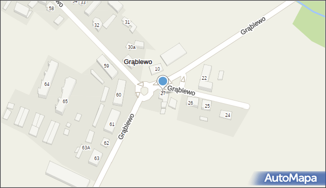 Grąblewo, Grąblewo, 27, mapa Grąblewo