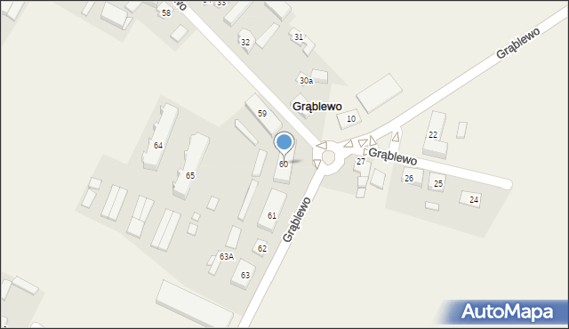 Grąblewo, Grąblewo, 60, mapa Grąblewo