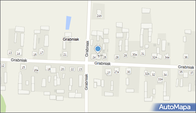 Grabniak, Grabniak, 25, mapa Grabniak