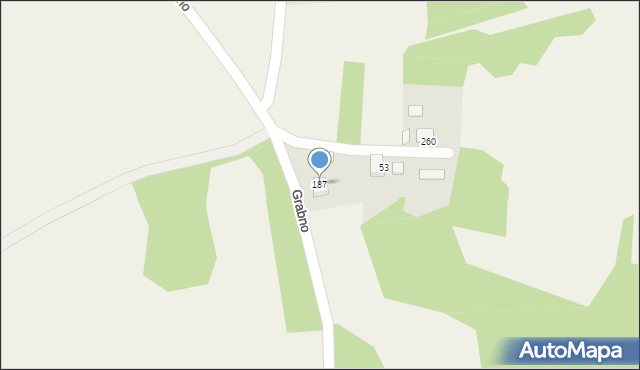 Grabno, Grabno, 187, mapa Grabno