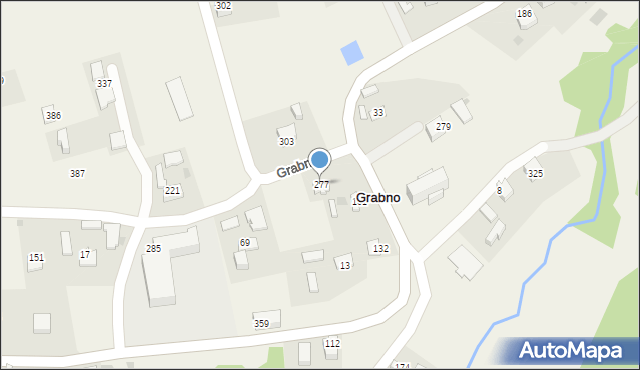 Grabno, Grabno, 277, mapa Grabno