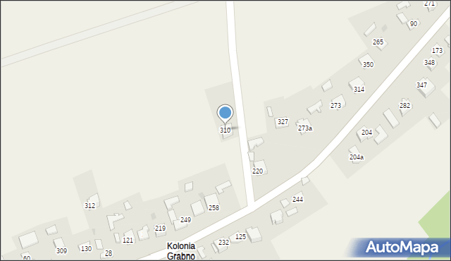 Grabno, Grabno, 310, mapa Grabno