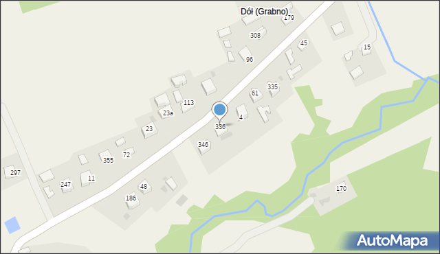 Grabno, Grabno, 336, mapa Grabno