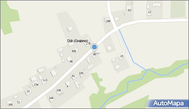 Grabno, Grabno, 45, mapa Grabno