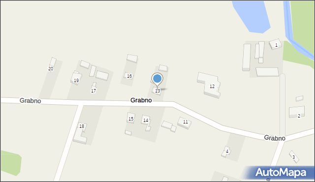 Grabno, Grabno, 13, mapa Grabno