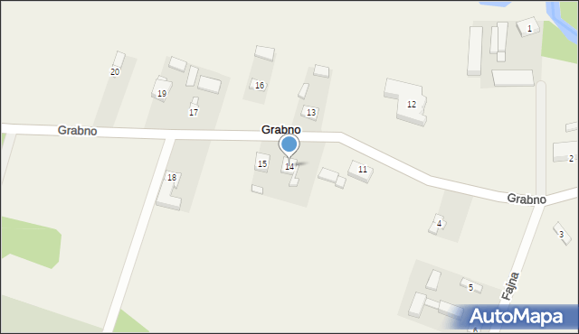 Grabno, Grabno, 14, mapa Grabno